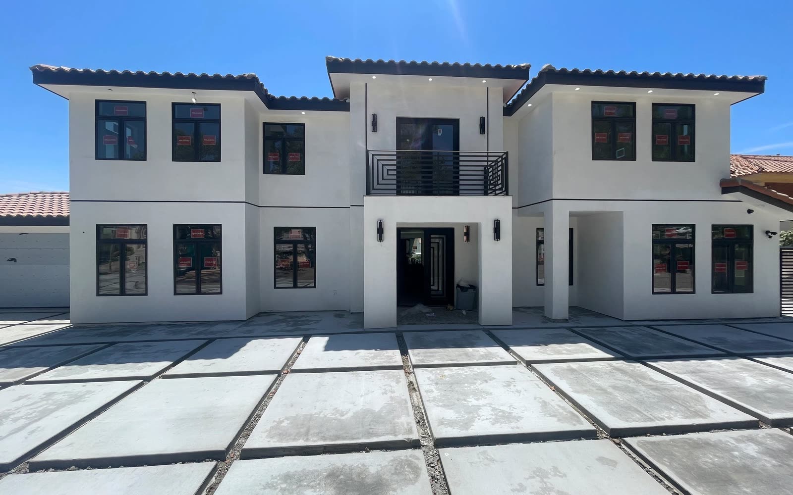 Two-story modern custom home in final stages of construction — an active JMB Builders project in Altadena